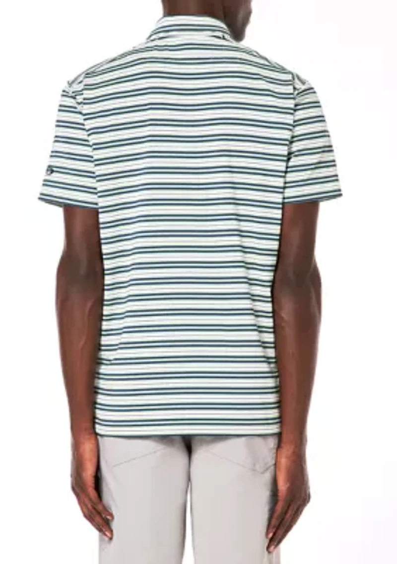 Men's Achieve Striped Polo Shirt