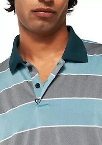Striped Golf Polo Shirt