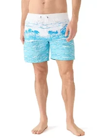 Sano Printed Swim Trunks