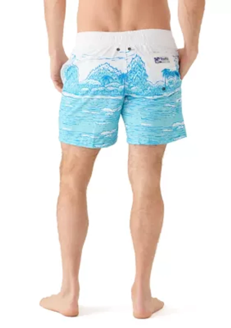 Sano Printed Swim Trunks