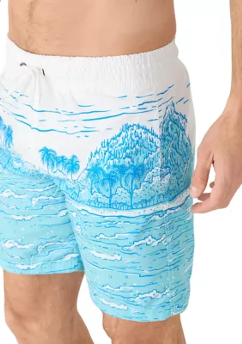 Sano Printed Swim Trunks