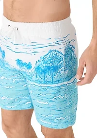 Sano Printed Swim Trunks