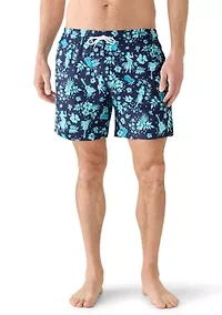 Men's Sano Printed Swim Trunks