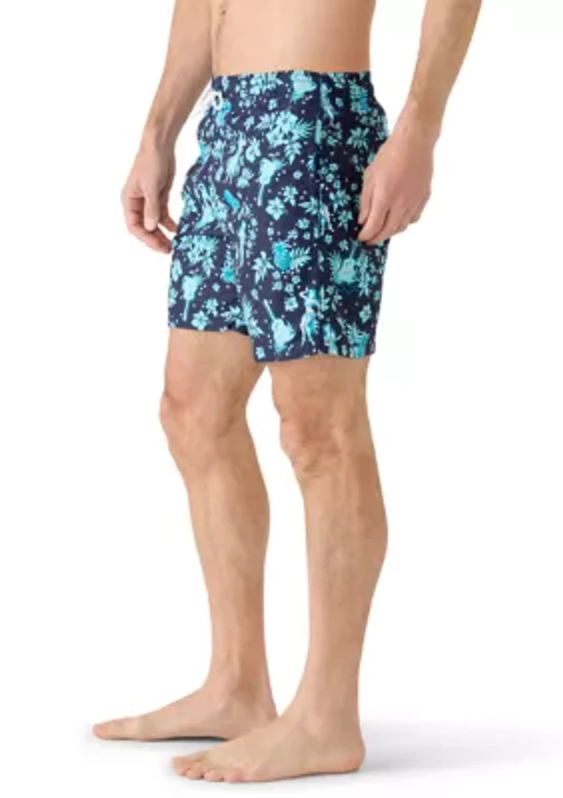 Men's Sano Printed Swim Trunks