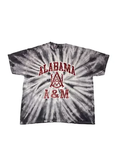 HBCU Alabama A&M Bulldogs Tie Dye Graphic T-Shirt