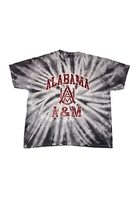 HBCU Alabama A&M Bulldogs Tie Dye Graphic T-Shirt