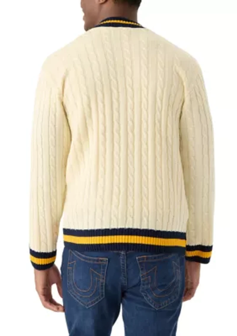NCAA NC A&T Aggies Cable Knit Sweater