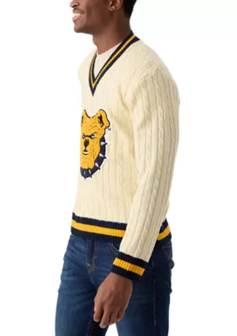 NCAA NC A&T Aggies Cable Knit Sweater