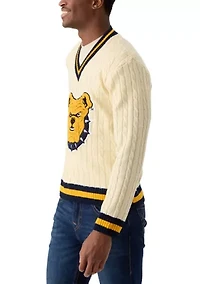 NCAA NC A&T Aggies Cable Knit Sweater