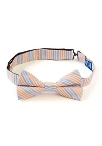 Multi Bar Stripe Seersucker Bowtie