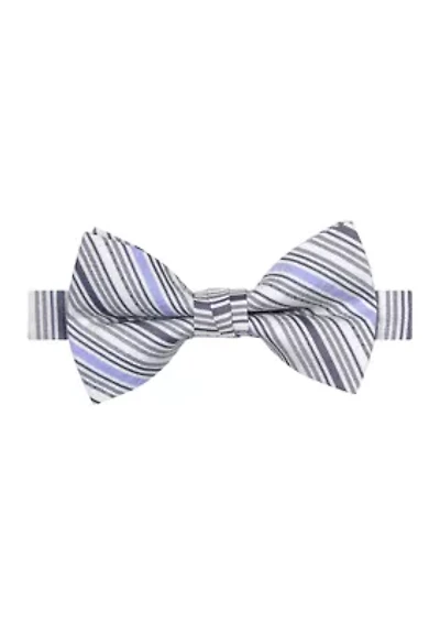 Striped Seersucker Pre-Tied Bowtie