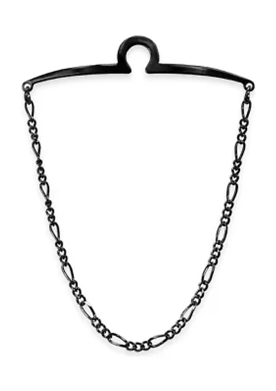Gunmetal Detailed Tie Chain