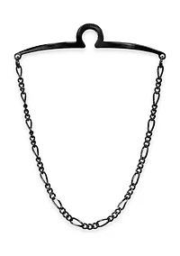 Gunmetal Detailed Tie Chain
