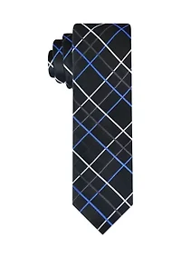 Textured Grid Printed Tie