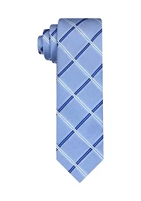 Satin Textured Grid Tie