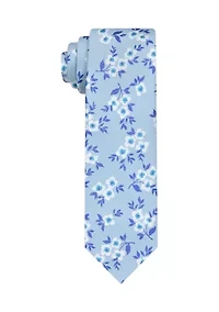 Linen Floral Printed Tie