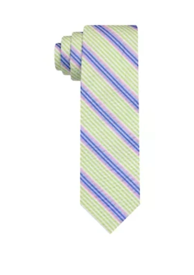 Multi Bar Seersucker Stripe Tie