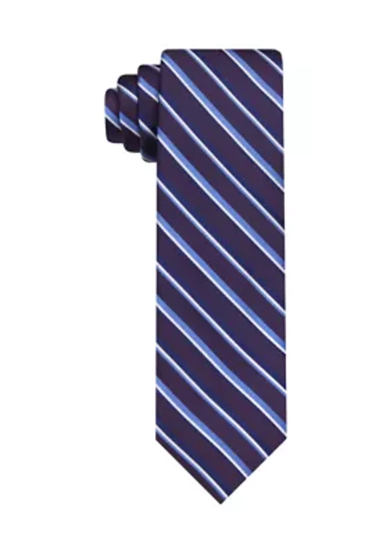 Textured Satin Stripe Tie