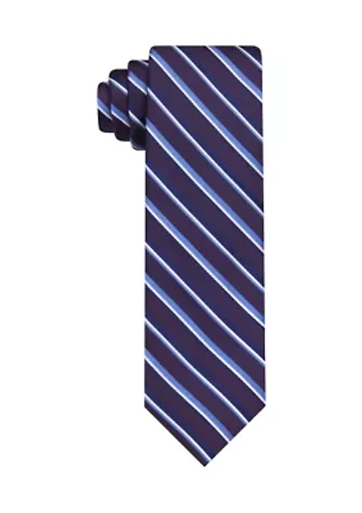 Textured Satin Stripe Tie