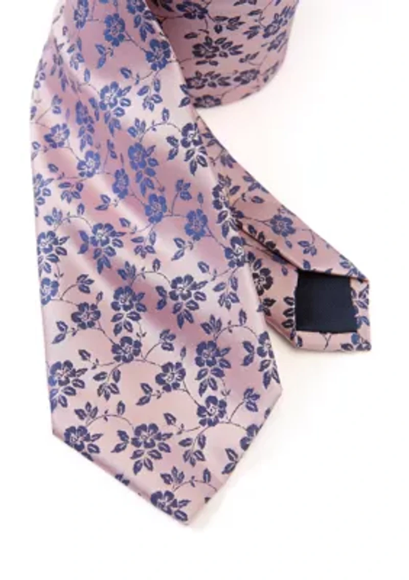 Simple Floral Printed Tie