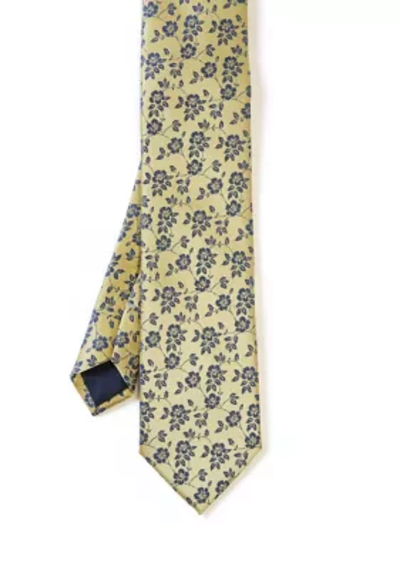 Simple Floral Printed Tie