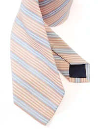 Multi Bar Seersucker Stripe Tie