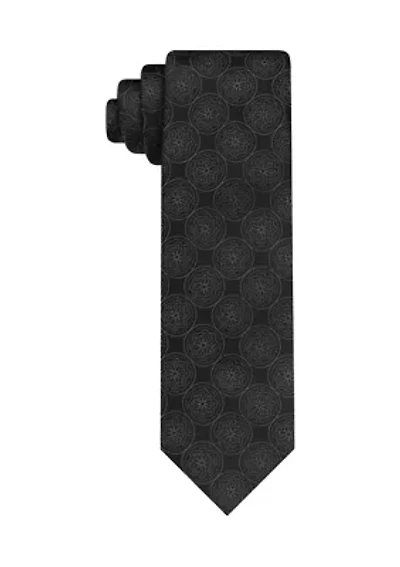 Two-Tone Medallion Tie
