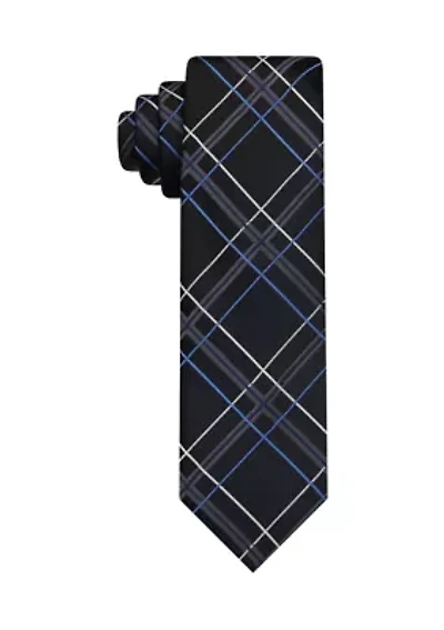 Satin Grid Tie