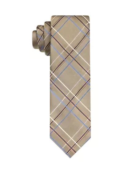 Satin Grid Tie