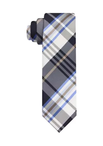 Block Plaid Tie