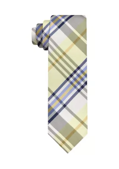 Block Plaid Tie