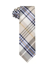 Large Plaid Neck Tie