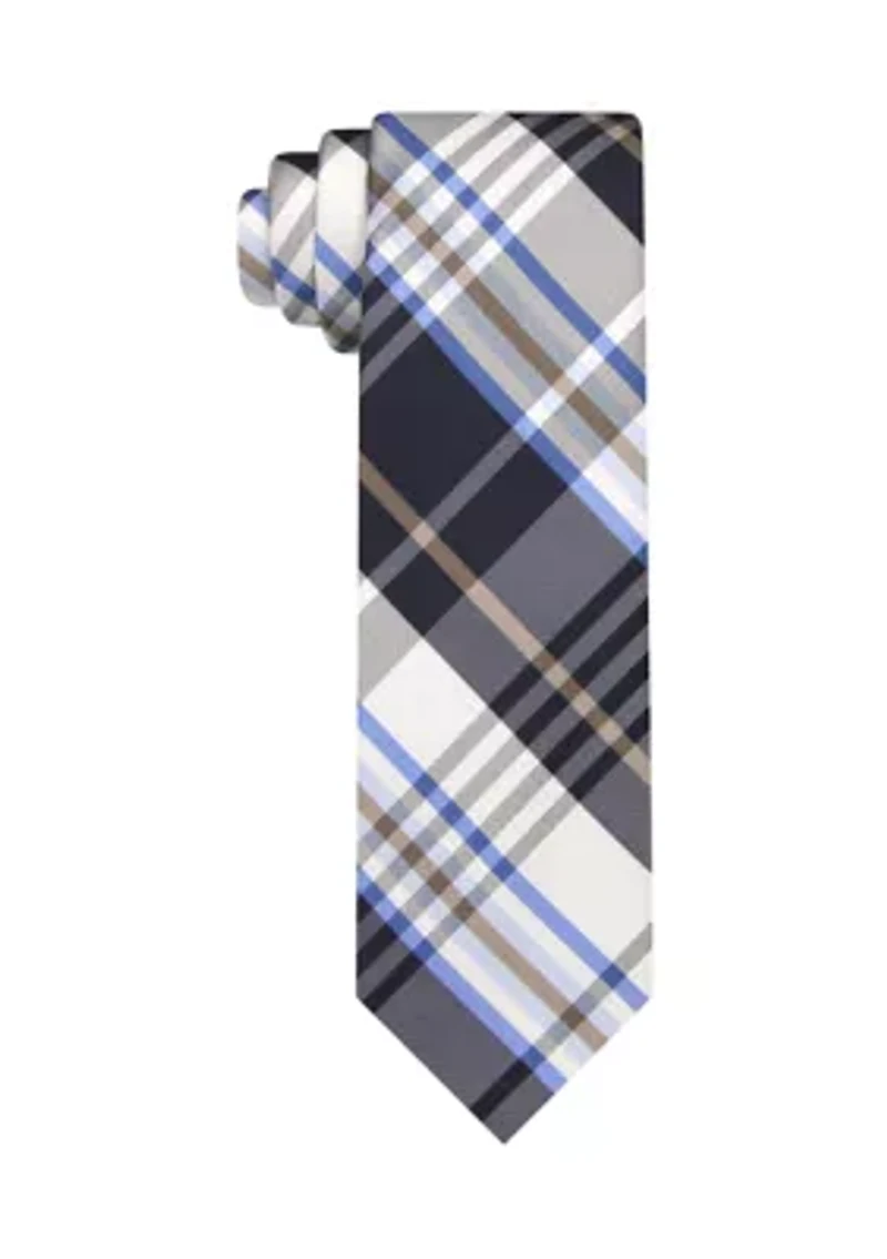 Large Plaid Neck Tie
