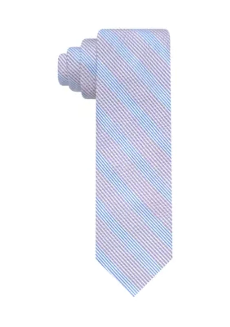 Multi-Striped Seersucker Tie