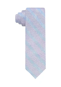 Multi-Striped Seersucker Tie