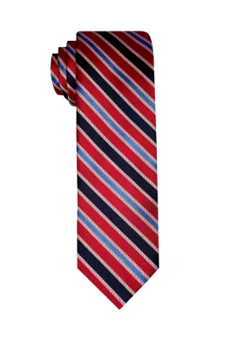 Satin Bar Striped Tie