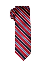 Satin Bar Striped Tie