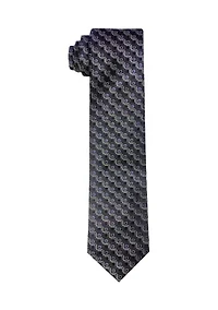 Satin Geometric Print Tie
