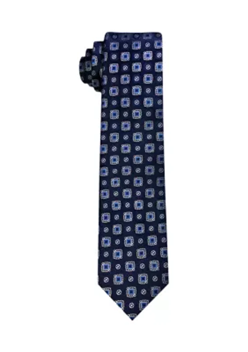 Spaced Foulard Tie