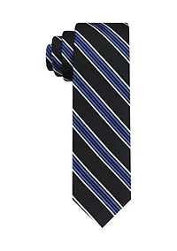 Textured Double Bar Stripe Tie