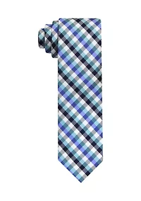 Check Color Block Tie