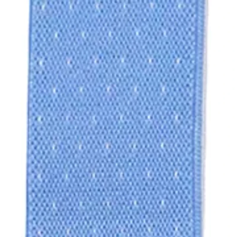 Blue Pindot Printed Suspenders