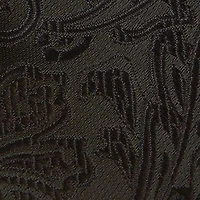 Tonal Satin Paisley Tie with Bar