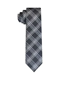 Grid Print Neck Tie