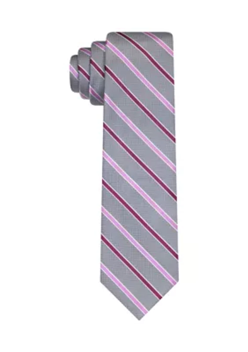 Men's Textured Striped Tie