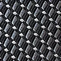 White Piping Microfiber Tie