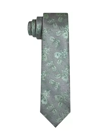 Spaced Textured Floral Tie