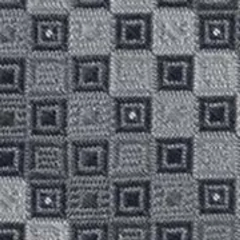Silver Ground Micro Geometric Tie
