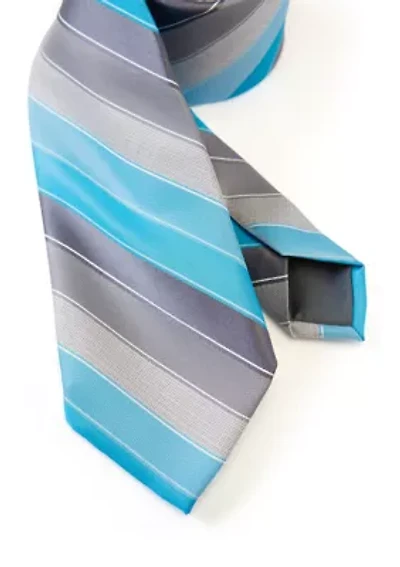 Textured Linen Stripe Tie