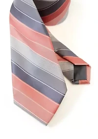 Textured Linen Stripe Tie